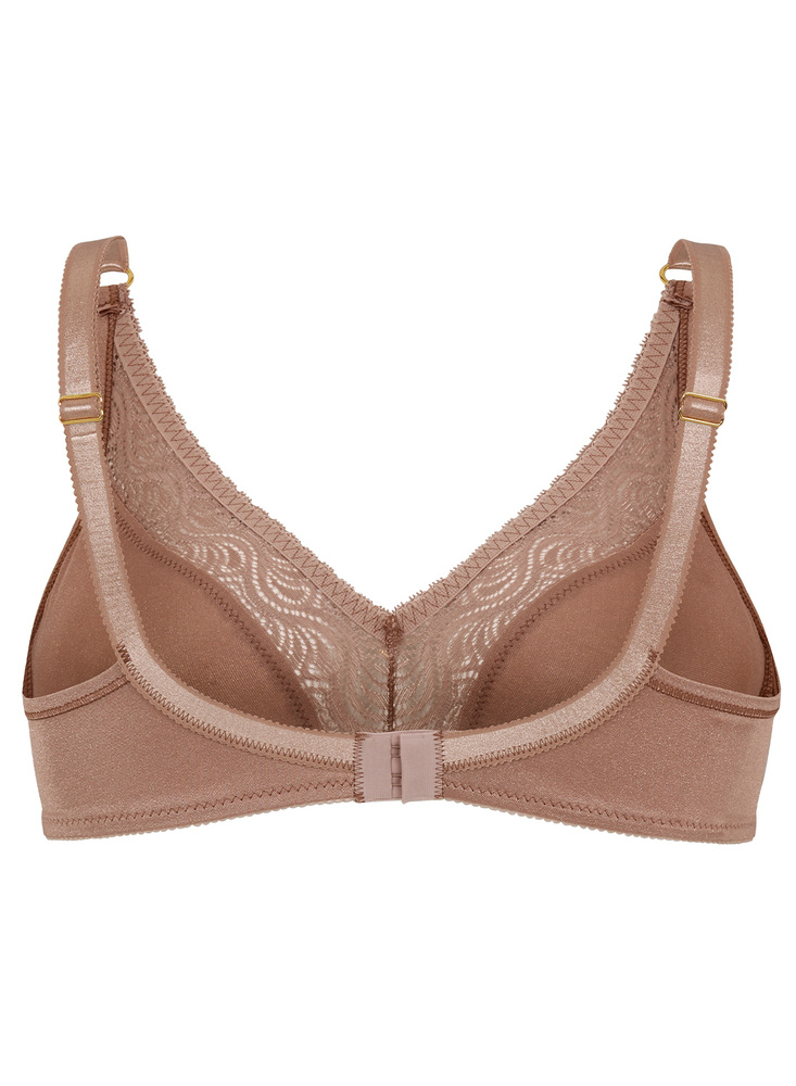 Glitter soft bra moulded, nougat