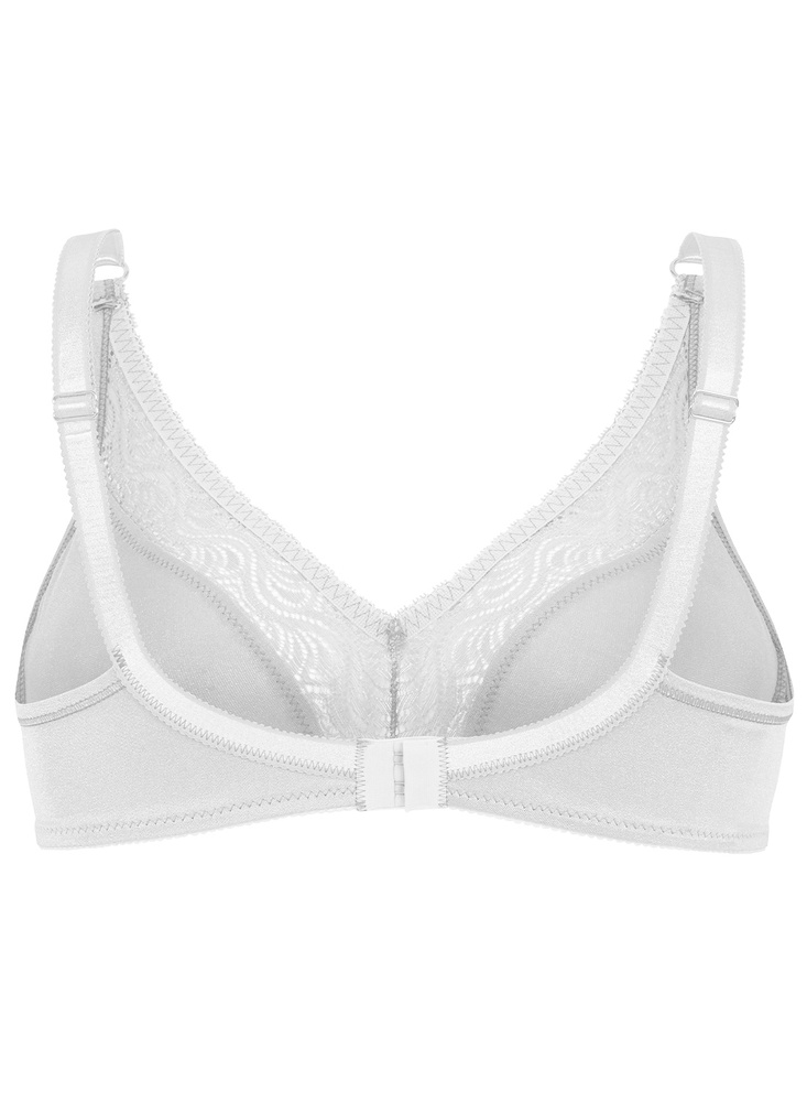 Glitter soft bra moulded, white